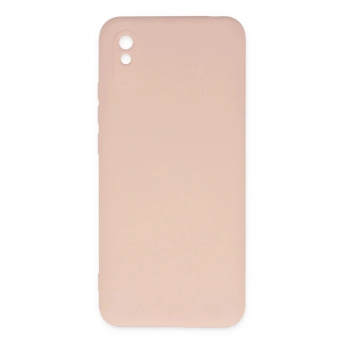 Durukar®   Redmi 9A Kılıf Nano içi Kadife Silikon - Pudra