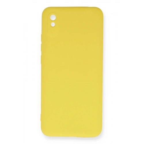 Durukar®   Redmi 9A Kılıf Nano içi Kadife Silikon - Sarı