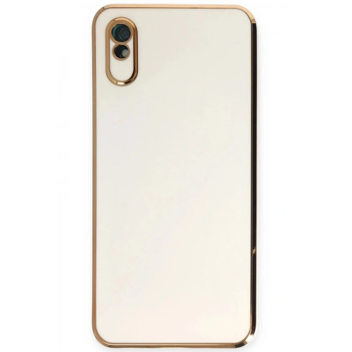 Durukar®   Redmi 9A Kılıf Volet Silikon - Beyaz