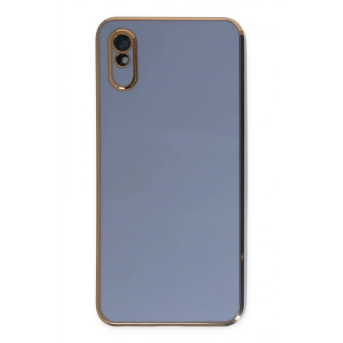 Durukar®   Redmi 9A Kılıf Volet Silikon - Mavi