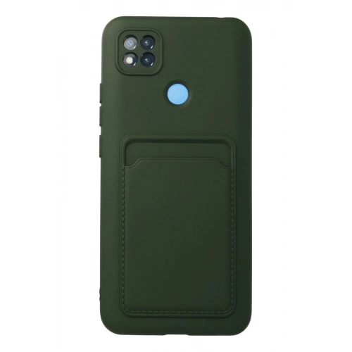 Durukar®   Redmi 9C Kılıf Kelvin Kartvizitli Silikon - Koyu Yeşil