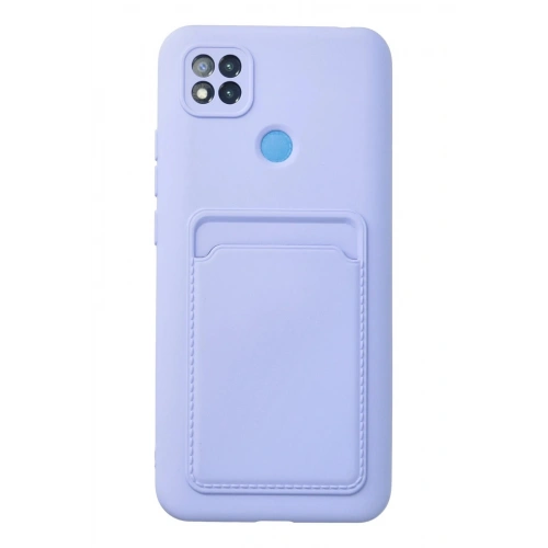 Durukar®   Redmi 9C Kılıf Kelvin Kartvizitli Silikon - Lila