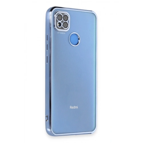 Durukar®   Redmi 9C Kılıf  Lensli Silikon - Açık Mavi