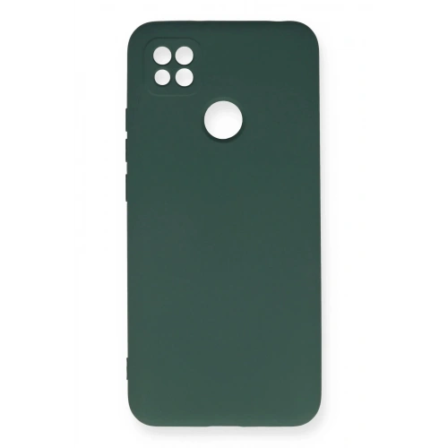Durukar®   Redmi 9C Kılıf Nano içi Kadife Silikon - Koyu Yeşil