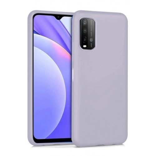 Durukar®   Redmi 9T Kılıf Nano içi Kadife Silikon - Lila