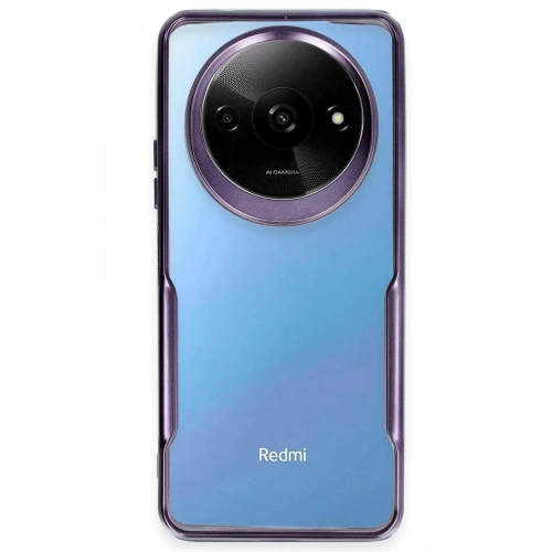Durukar®   Redmi A3 4G Kılıf Boyi Silikon Kapak - Derin Mor