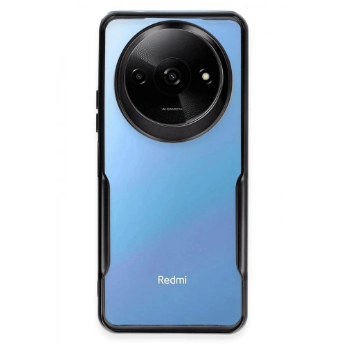 Durukar®   Redmi A3 4G Kılıf Boyi Silikon Kapak - Siyah