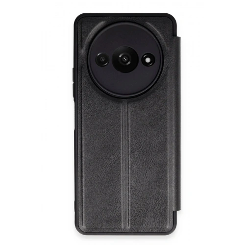Durukar®   Redmi A3 4G Kılıf Flip Cover - Siyah