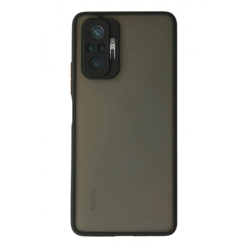 Durukar®   Redmi Note 10 Pro Kılıf Montreal Silikon Kapak - Siyah