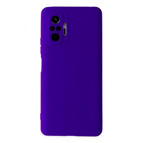 Durukar®   Redmi Note 10 Pro Kılıf Nano içi Kadife Silikon - Mor