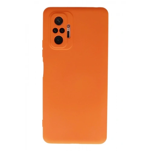 Durukar®   Redmi Note 10 Pro Kılıf Nano içi Kadife Silikon - Turuncu