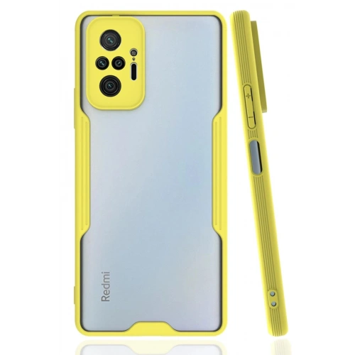 Durukar®   Redmi Note 10 Pro Kılıf Platin Silikon - Sarı