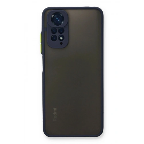 Durukar®   Redmi Note 11 Kılıf Montreal Silikon Kapak - Lacivert