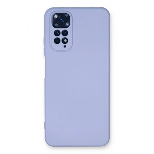 Durukar®   Redmi Note 11 Kılıf Nano içi Kadife Silikon - Lila