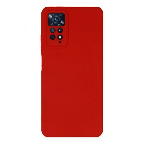 Durukar®   Redmi Note 11 Pro Kılıf Nano içi Kadife Silikon - Kırmızı
