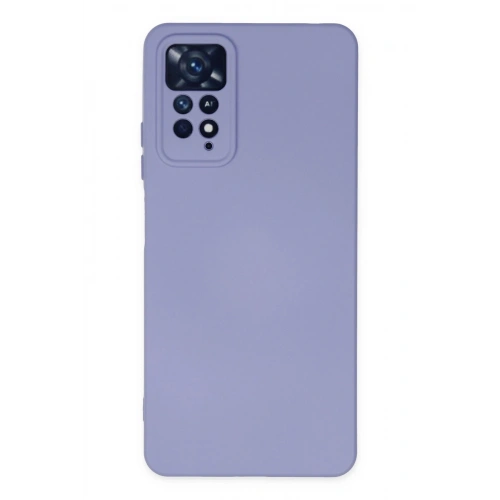 Durukar®   Redmi Note 11 Pro Kılıf Nano içi Kadife Silikon - Lila