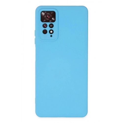 Durukar®   Redmi Note 11 Pro Kılıf Nano içi Kadife Silikon - Mavi