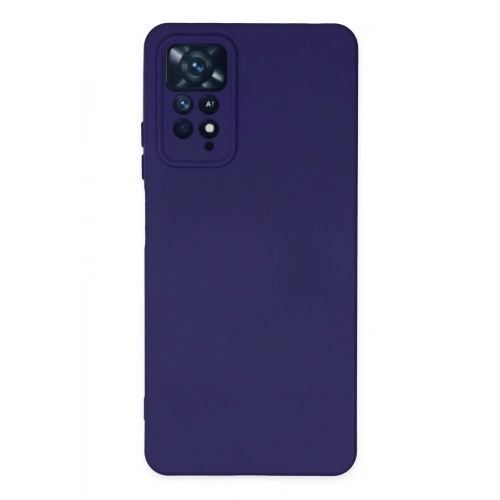 Durukar®   Redmi Note 11 Pro Kılıf Nano içi Kadife Silikon - Mor