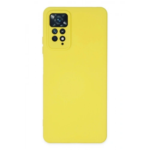 Durukar®   Redmi Note 11 Pro Kılıf Nano içi Kadife Silikon - Sarı