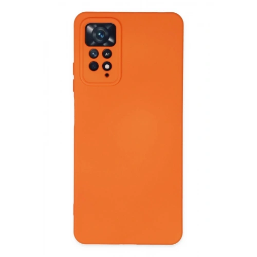 Durukar®   Redmi Note 11 Pro Kılıf Nano içi Kadife Silikon - Turuncu