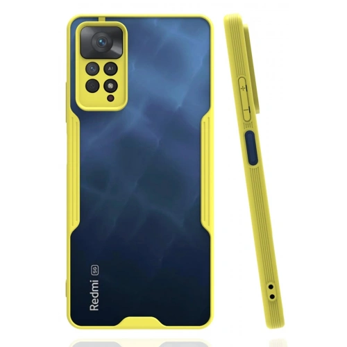 Durukar®   Redmi Note 11 Pro Kılıf Platin Silikon - Sarı