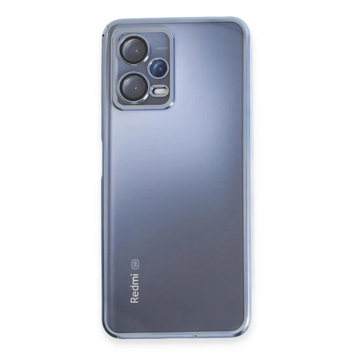 Durukar®   Redmi Note 12 5G Kılıf  Lensli Silikon - Açık Mavi