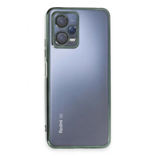 Durukar®   Redmi Note 12 5G Kılıf  Lensli Silikon - Yeşil