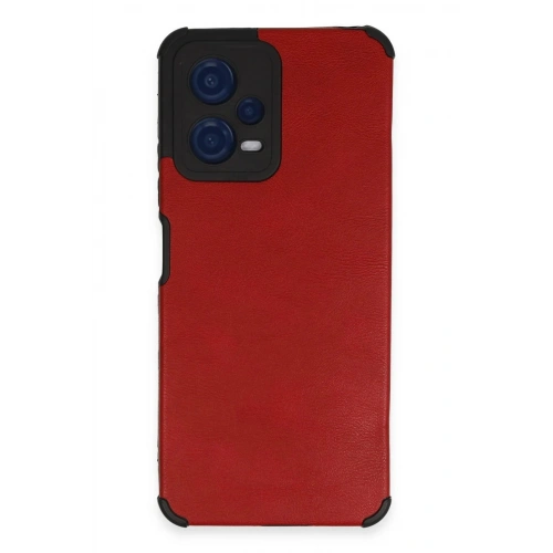 Durukar®   Redmi Note 12 5G Kılıf Loop Deri Silikon - Kırmızı