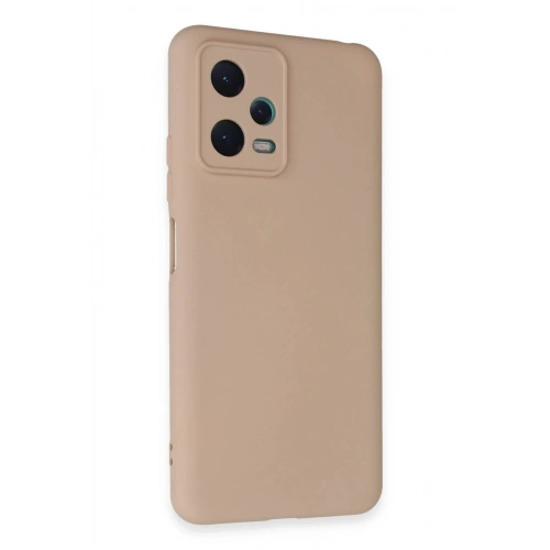 Durukar®   Redmi Note 12 5G Kılıf Nano içi Kadife Silikon - Pudra
