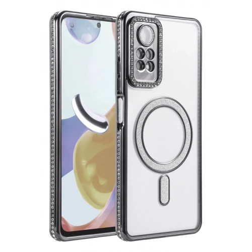 Durukar®   Redmi Note 12 Pro 4G Joke Simli Magneticsafe Kılıf - Siyah