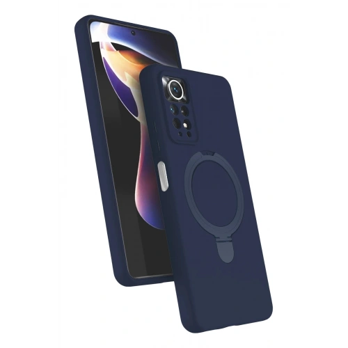 Durukar®   Redmi Note 12 Pro 4G Regal Magsafe Standlı Kapak - Lacivert