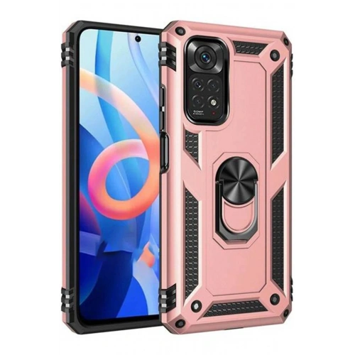 Durukar®   Redmi Note 12S Kılıf Sofya Yüzüklü Silikon Kapak - Rose
