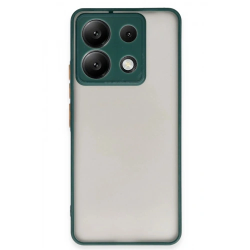 Durukar®   Redmi Note 13 5G Kılıf Montreal Silikon Kapak - Yeşil