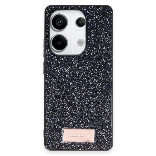Durukar®   Redmi Note 13 Pro 4G Bright Simli Kapak - Siyah
