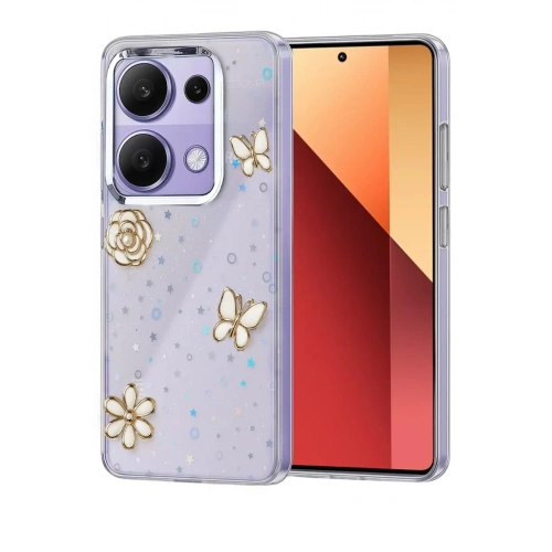 Durukar®   Redmi Note 13 Pro 4G Fiyonk Desenli Kapak - Desen 10