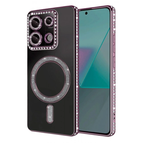 Durukar®   Redmi Note 13 Pro 4G Joke Simli Magneticsafe Kılıf - Pembe