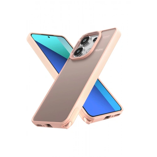 Durukar®   Redmi Note 13 Pro 4G Kılıf Elegant Kapak - Pudra