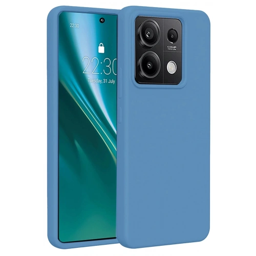 Durukar®   Redmi Note 13 Pro 4G Kılıf First Silikon - Mavi
