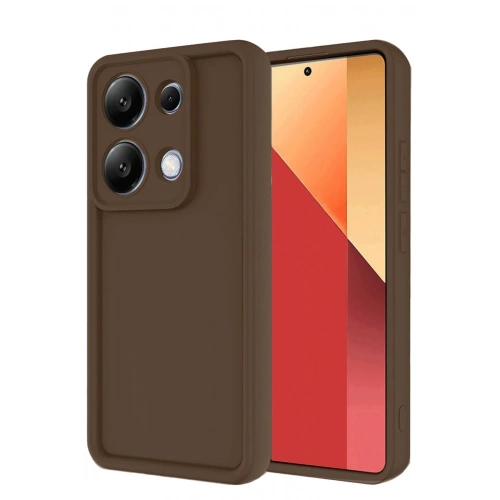 Durukar®   Redmi Note 13 Pro 4G Kılıf Viera Silikon - Kahverengi