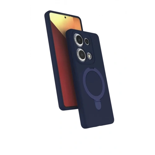 Durukar®   Redmi Note 13 Pro 4G Regal Magsafe Standlı Kapak - Lacivert
