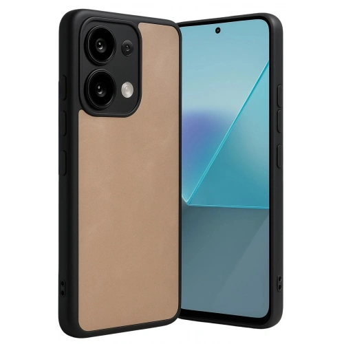 Durukar®   Redmi Note 13 Pro 5G Kılıf Aras Deri Kapak - Pudra
