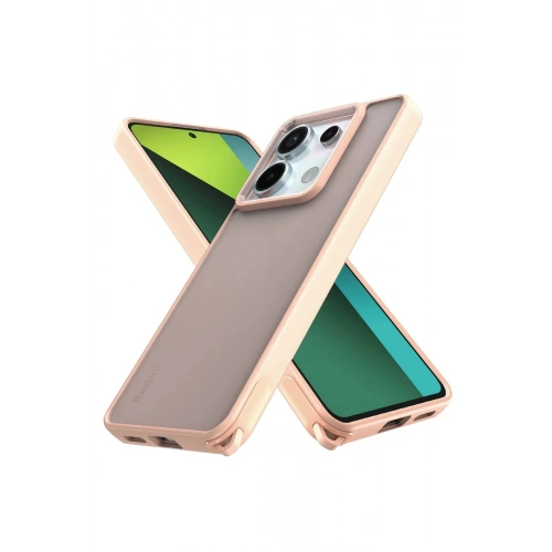 Durukar®   Redmi Note 13 Pro 5G Kılıf Elegant Kapak - Pudra