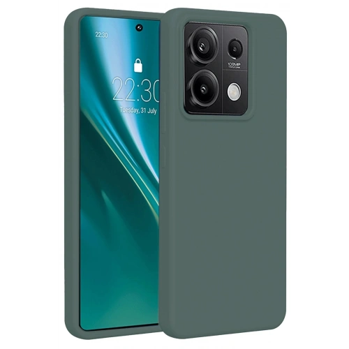 Durukar®   Redmi Note 13 Pro 5G Kılıf First Silikon - Koyu Yeşil