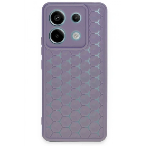 Durukar®   Redmi Note 13 Pro 5G Kılıf Petek Silikon Kapak - Lila