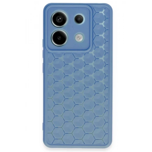 Durukar®   Redmi Note 13 Pro 5G Kılıf Petek Silikon Kapak - Mavi
