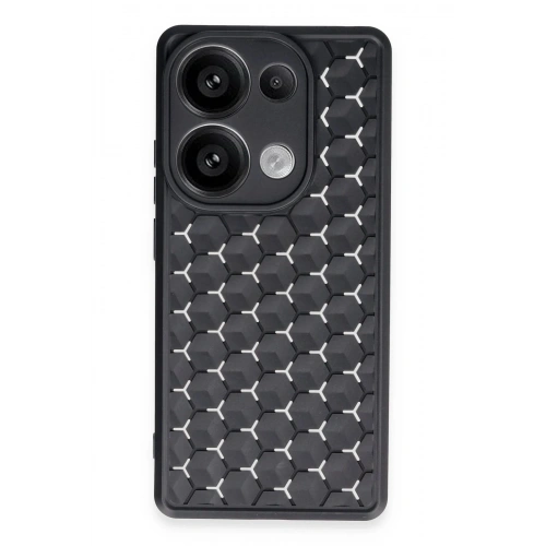 Durukar®   Redmi Note 13 Pro 5G Kılıf Petek Silikon Kapak - Siyah