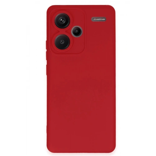 Durukar®   Redmi Note 13 Pro Plus Kılıf Nano içi Kadife Silikon - Kırmızı