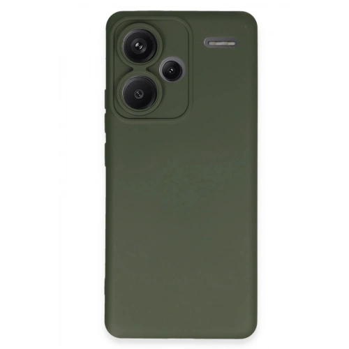 Durukar®   Redmi Note 13 Pro Plus Kılıf Nano içi Kadife Silikon - Koyu Yeşil