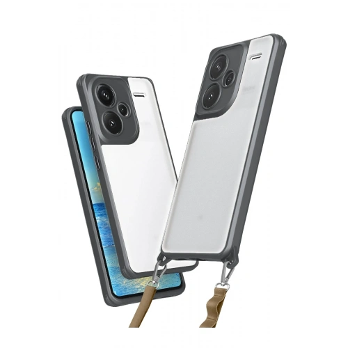 Durukar®   Redmi Note 13 Pro Plus Kılıf Penta Silikon Kılıf - Titan Gri