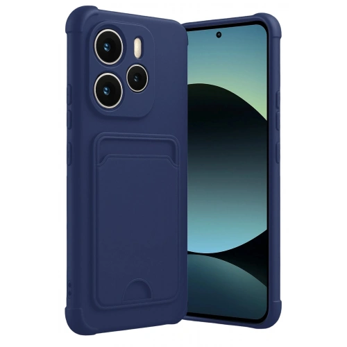 Durukar®   Redmi Note 14 4G Kelvin Kartvizitli Silikon - Lacivert